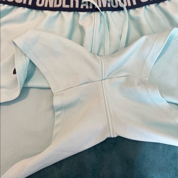 Women's Under Armour Play Up Shorts, Light Turquoise, Size M - Picture 7 of 7